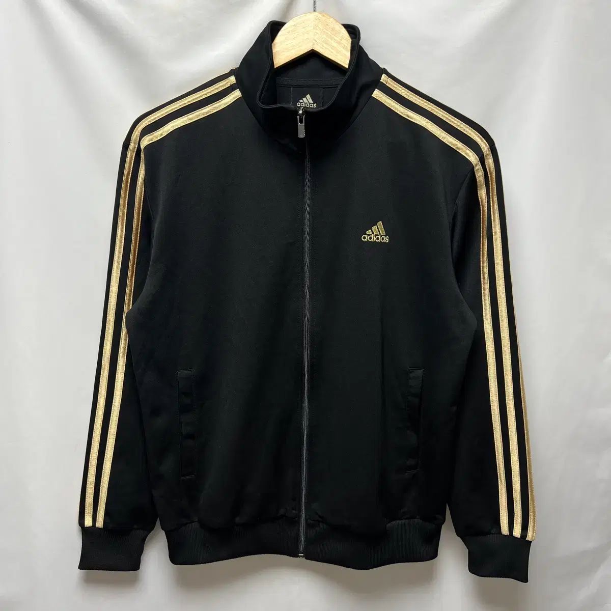 正規品/95 adidas 3本線 GOLD/BLACK ヨーロッパ トラックジャージ
