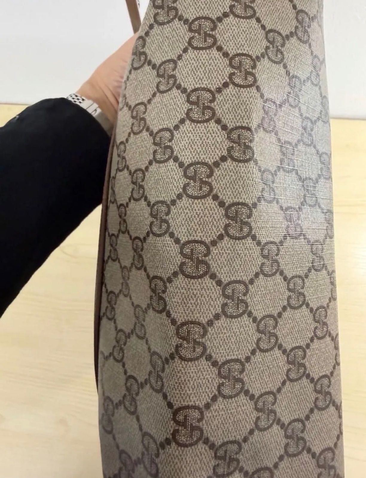 GUCCI オールドグッチ シェリーライン GG柄 PVC レザートートバッグ GUCCI オールドグッチ シェリーライン GG柄 トートバッグ PVC レザー