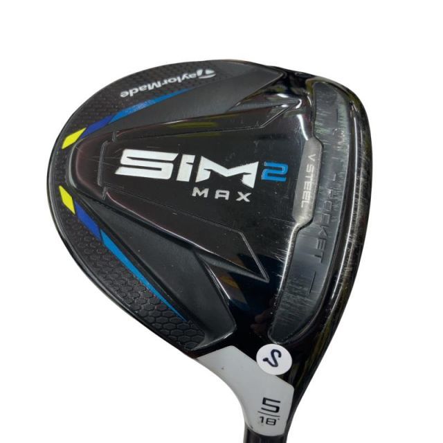 【中古】 テーラーメイド SIM2 MAX 5W フェアウェイウッド FW TENSEI BLUE TM50(SIM2 FW) (フレックスS) メンズ 男性用 右利き 右用 Cランク ゴルフクラブ