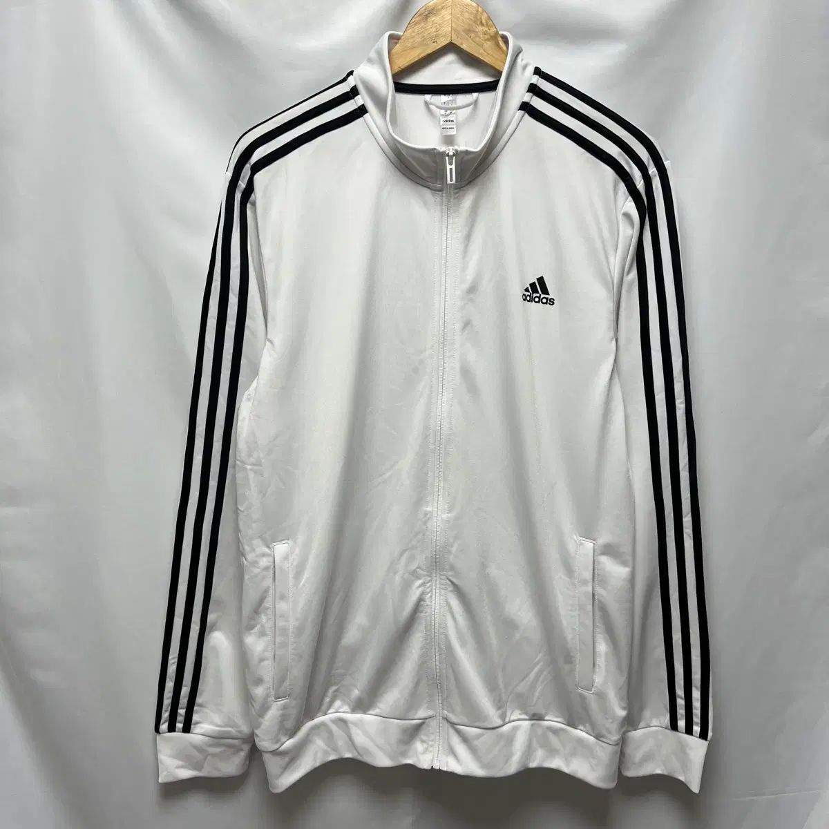 正規品/2XL アディダス 3本線 白 トラックジャージ/ジャージ (ヨーロッパ)