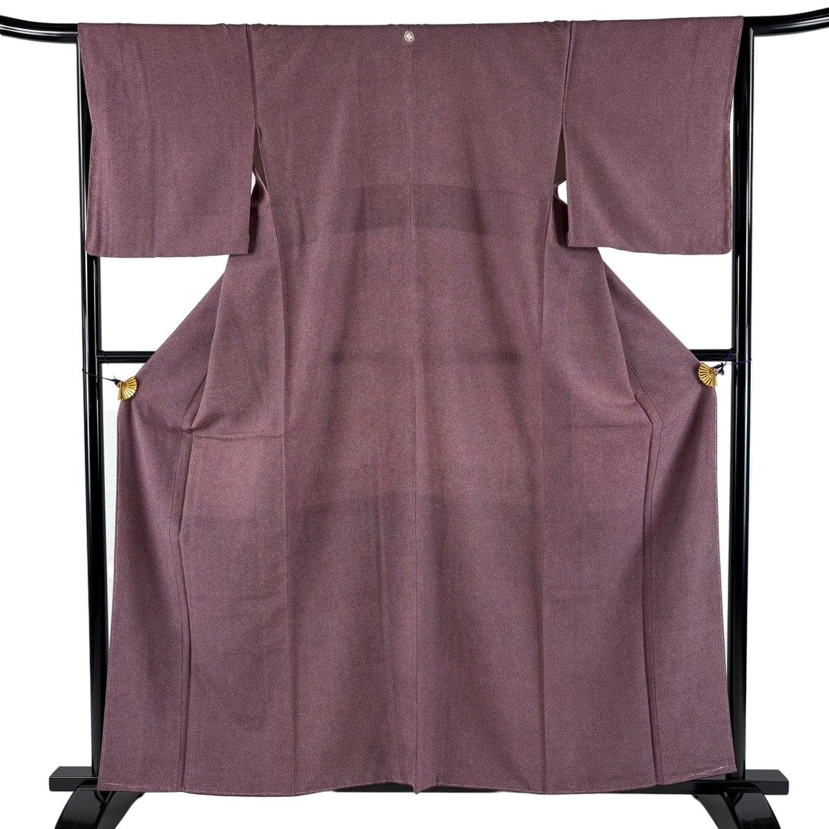 美品】 江戸小紋 身丈158.5cm 裄丈66.5cm M 袷 落款 大小霰 赤紫 正絹