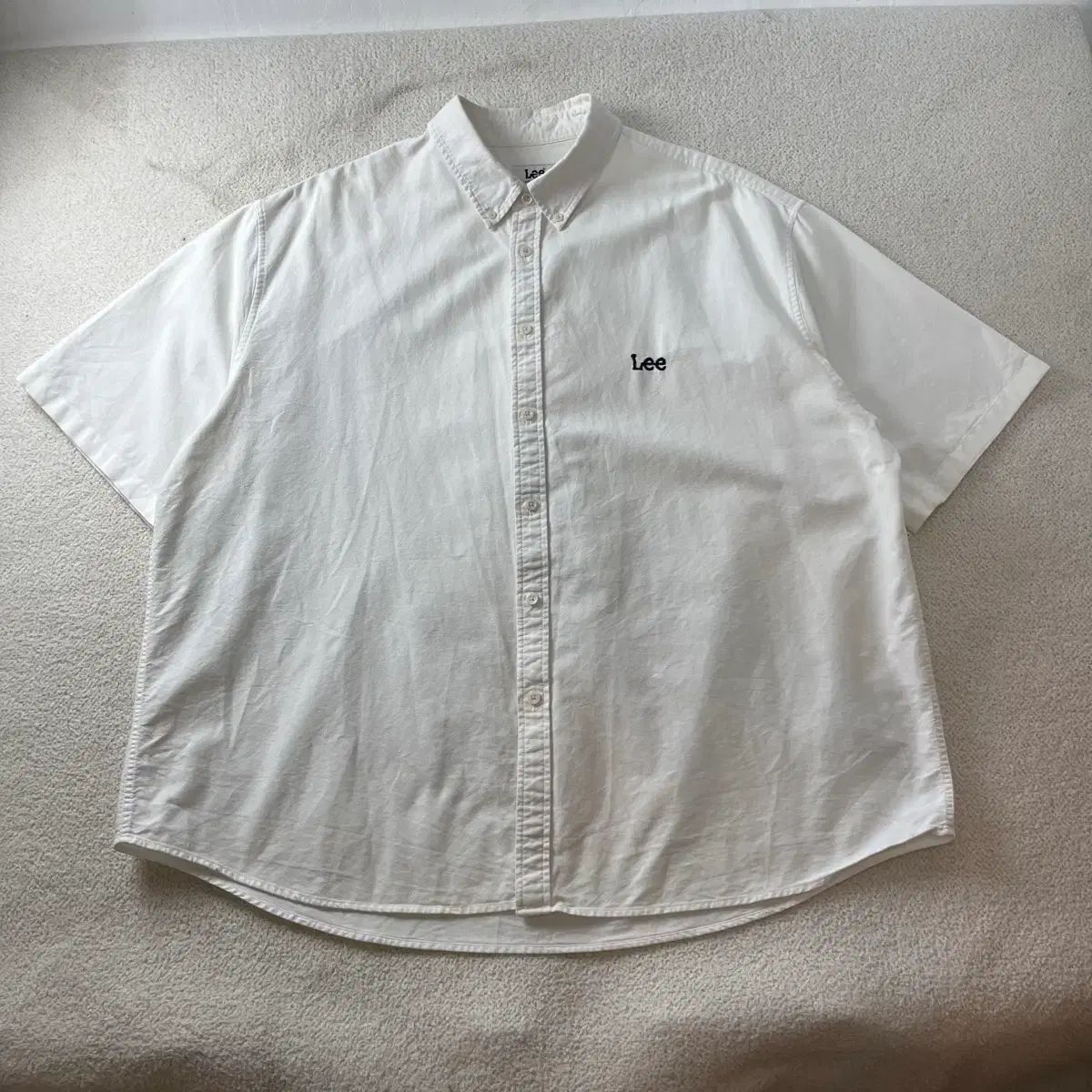 110 LEE リー スモールロゴ 白 コットン 半袖 シャツ
