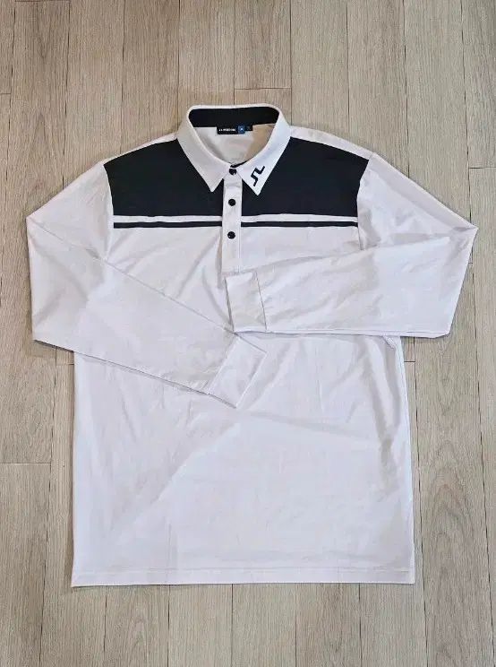 J.LINDEBERG(J.リンドバーグ) ジェイリンデバーグ 長袖 カラーTシャツ 白 105