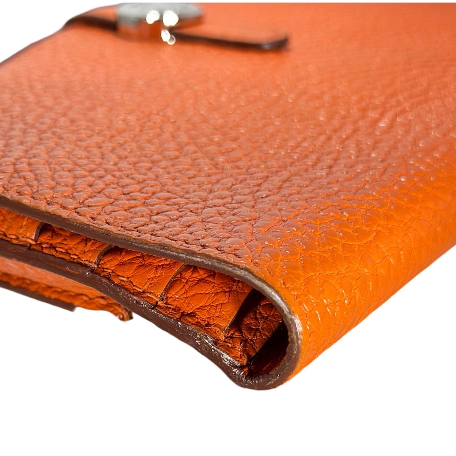 極美品 Aランク】HERMES エルメス ドゴンロング 長財布 トゴ レザー 本 
