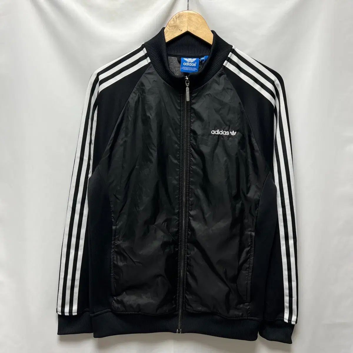 正規品/100 adidas アディダス BECKENBAUER(ベッケンバウアー) ブラック 3本線 トラックジャージ/ジャージ