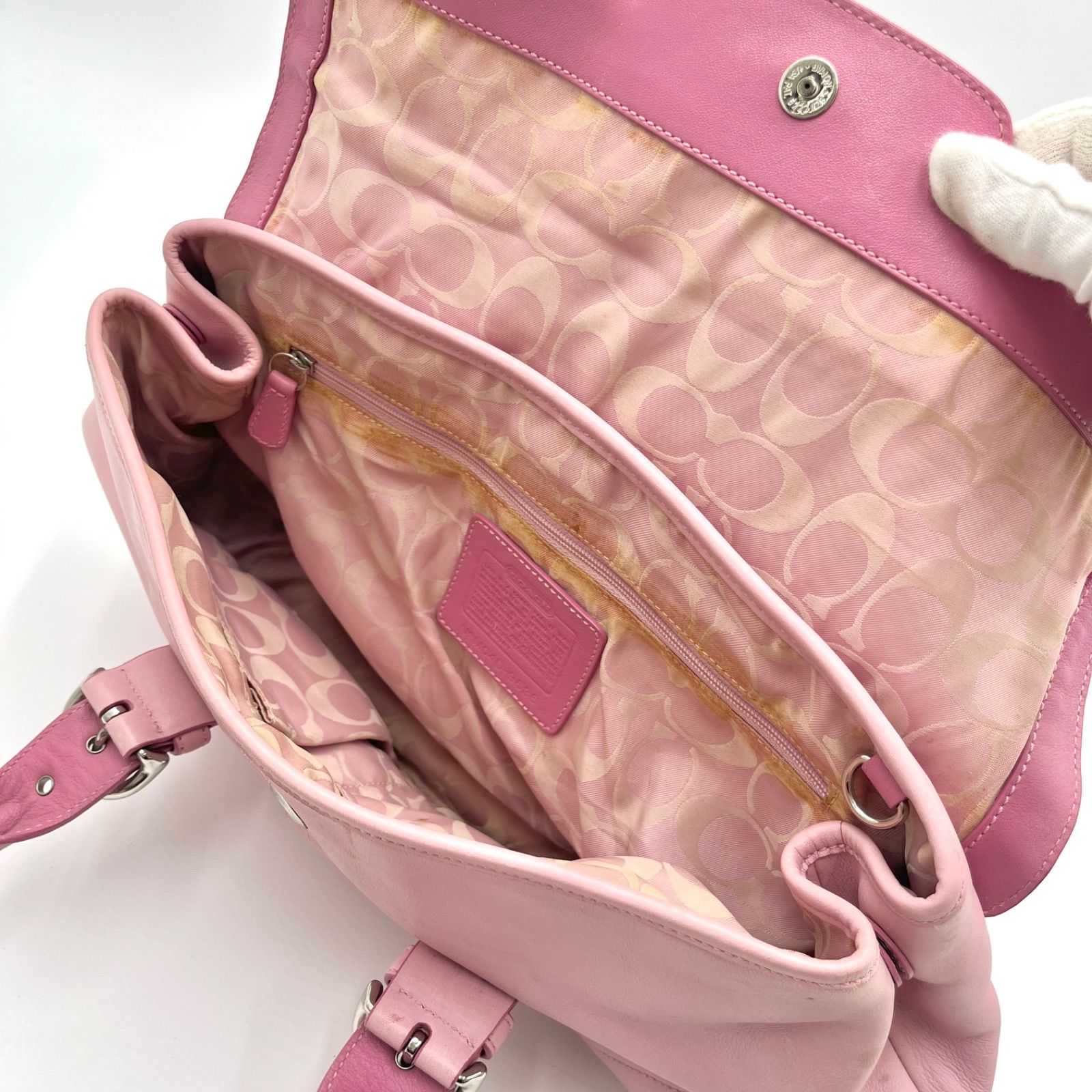 COACH コーチ フラップサッチェルバッグ トートバッグ ショルダー