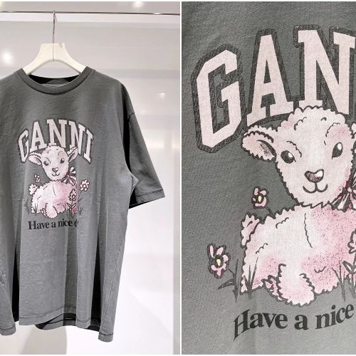 大人気】GANNIガニー キャッツグラフィック Tシャツ オーガニック