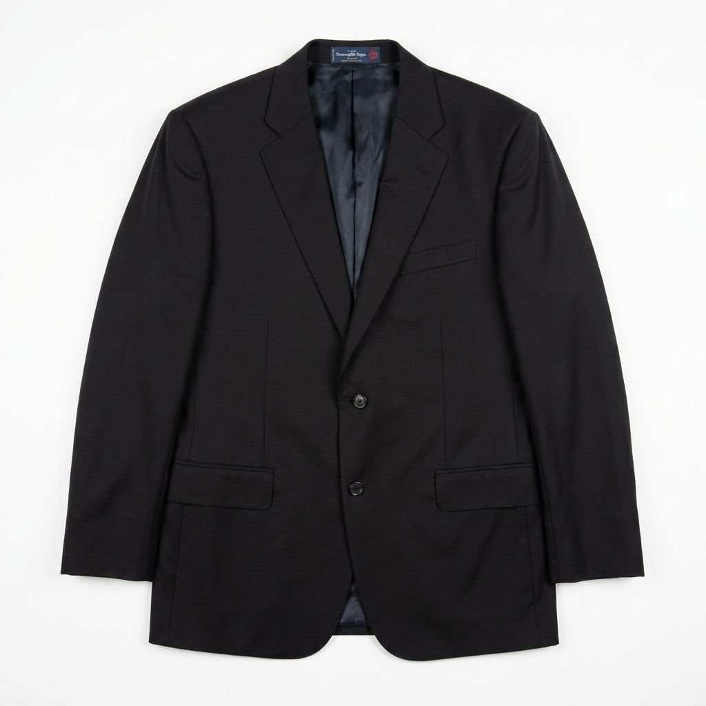 Ermenegildo Zegna テーラードジャケット ブラック ウール