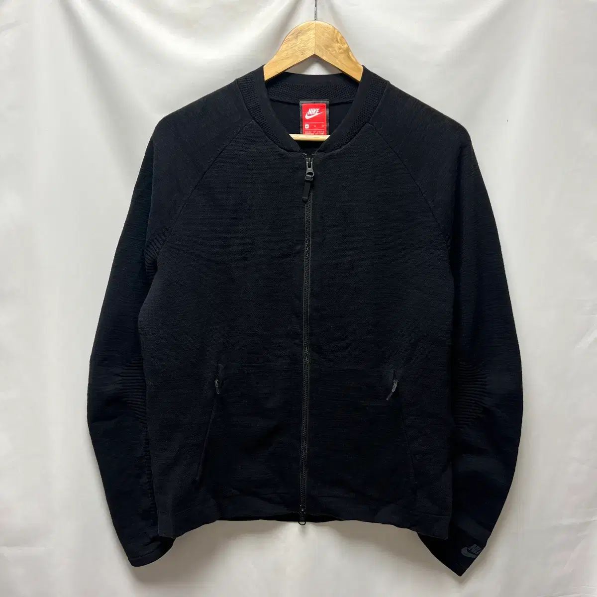 正規品/M NIKE テックパック ニット ブラック ジップアップ/ジャケット