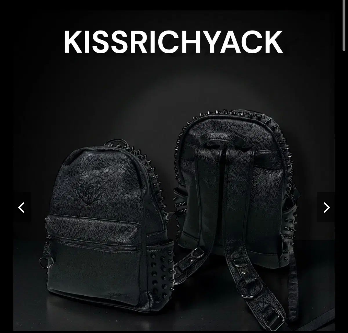 (新品) kry clothing クライ ハート スタッズ バックパック