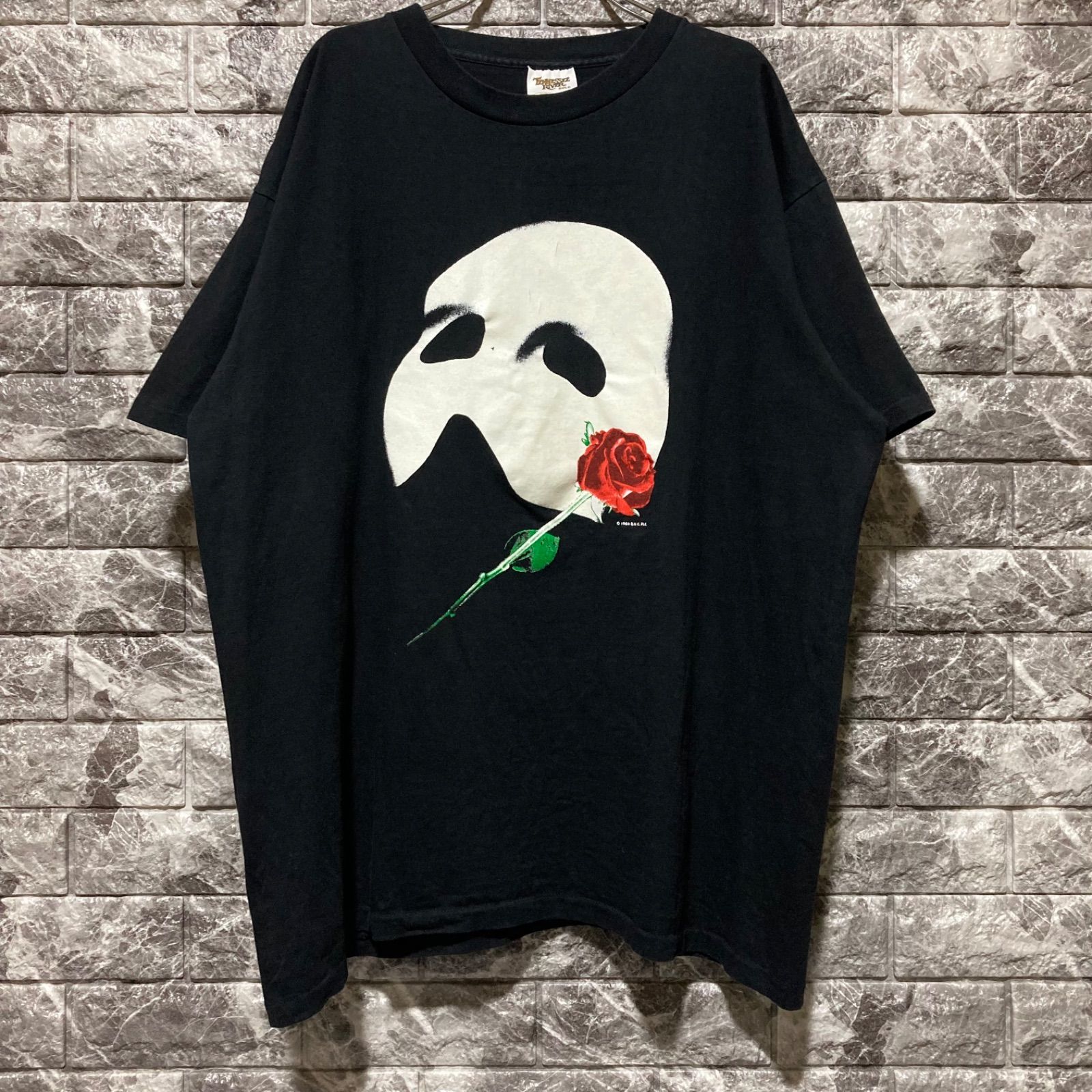 The Phantom of the Opera Tシャツ USA製 XL オペラ座の怪人 BLACK