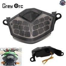 オートバイ用リアテールライト、ブレーキターンシグナル、LEDライト、カワサキ Z750 Z1000 2007-2009、ZX-6R ZX600 2009-2012、ZX-10R