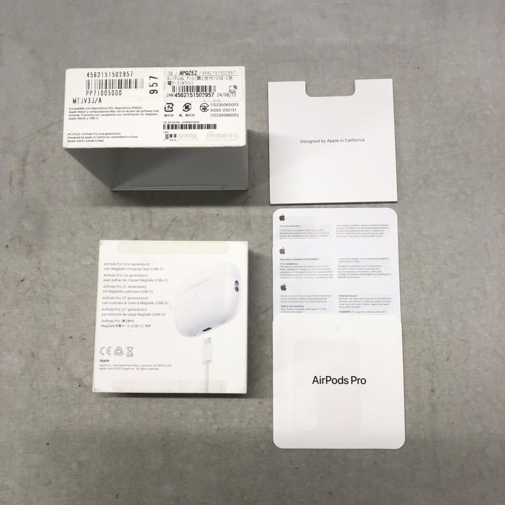 中古】Apple Bluetoothワイヤレスイヤホン AirPods Pro 第2世代/USB-C