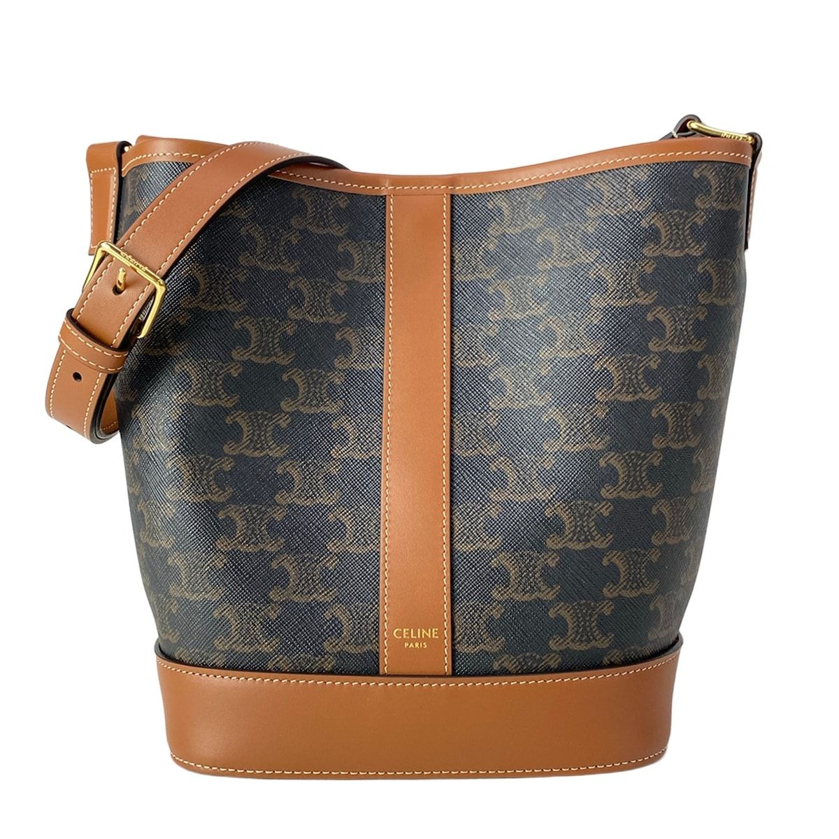 CELINE(セリーヌ) ショルダーバッグ美品 スモール バケット 191442CAS.04LU タン(ブラウン)