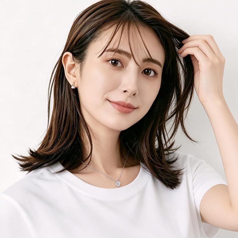 KRKC ピアスレディース：モアサナイトピアス 誕生日プレゼント女性 シルバー925 金属アレルギー対応 20g 計0.2ct/0.6ct/1.0ct ピンクゴールド 人工ダイヤモンド キラキラ 母の日/記念日/卒業式/クリスマスプレゼント ギフトボックス