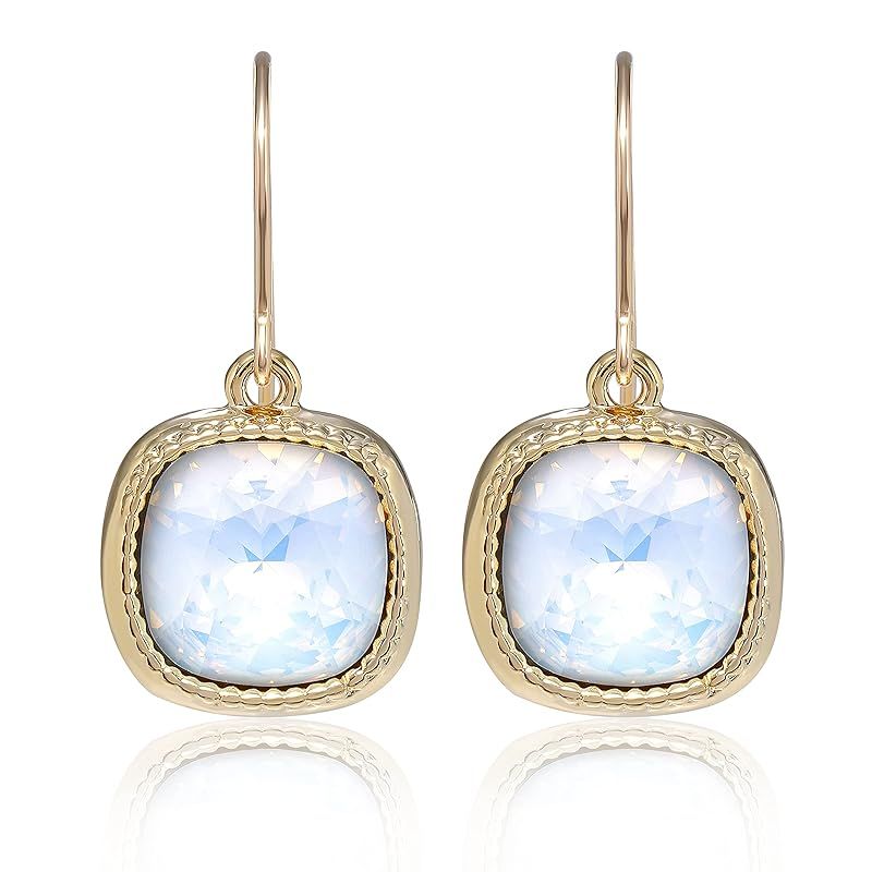 [ナオットジュエリー] レディース クリスタル ホワイトオパール ピアス [ギフトBOX付き] ゴールド Crystal (White Opal) Pierce