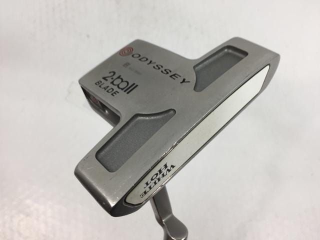 返品OK 【中古ゴルフクラブ】オデッセイ ホワイト ホット 2-Ball ブレード パター オリジナルスチール パター