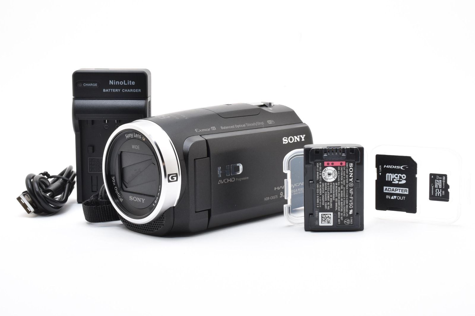 美品・完動品】SONY HANDYCAM HDR-CX675 ブラック 空間光学手ブレ補正