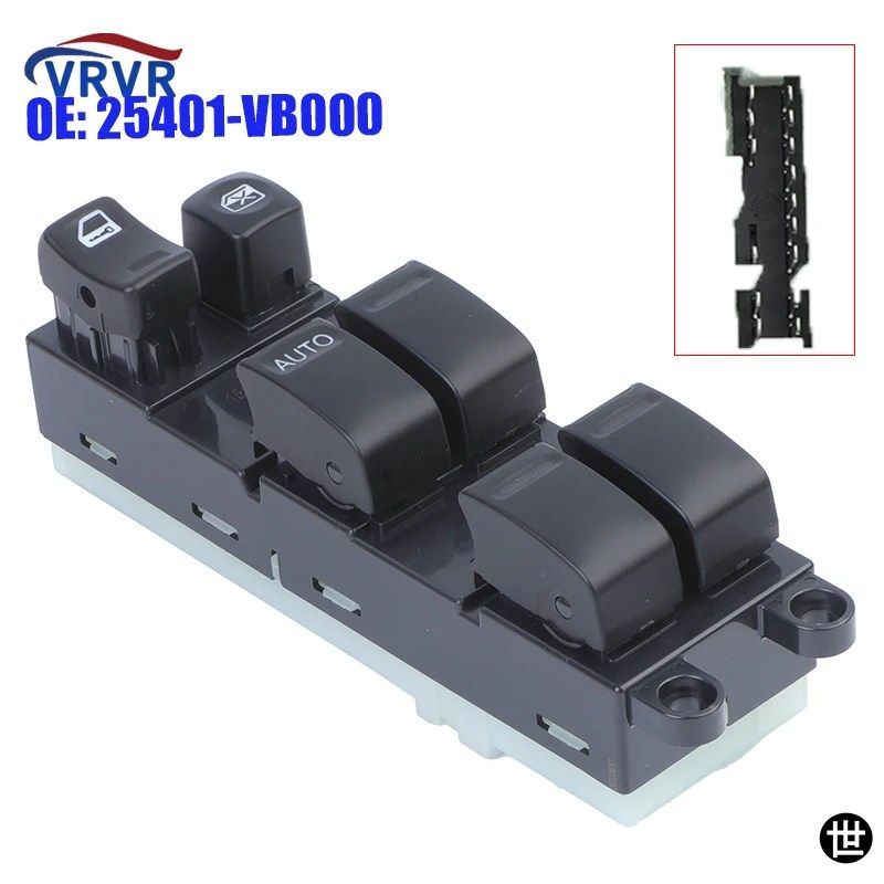25401-VB000 25401VB000 日産ナバラピックアップ D22/パラディン KA24DE 用パワーマスターウィンドウスイッチ 25401-4M501