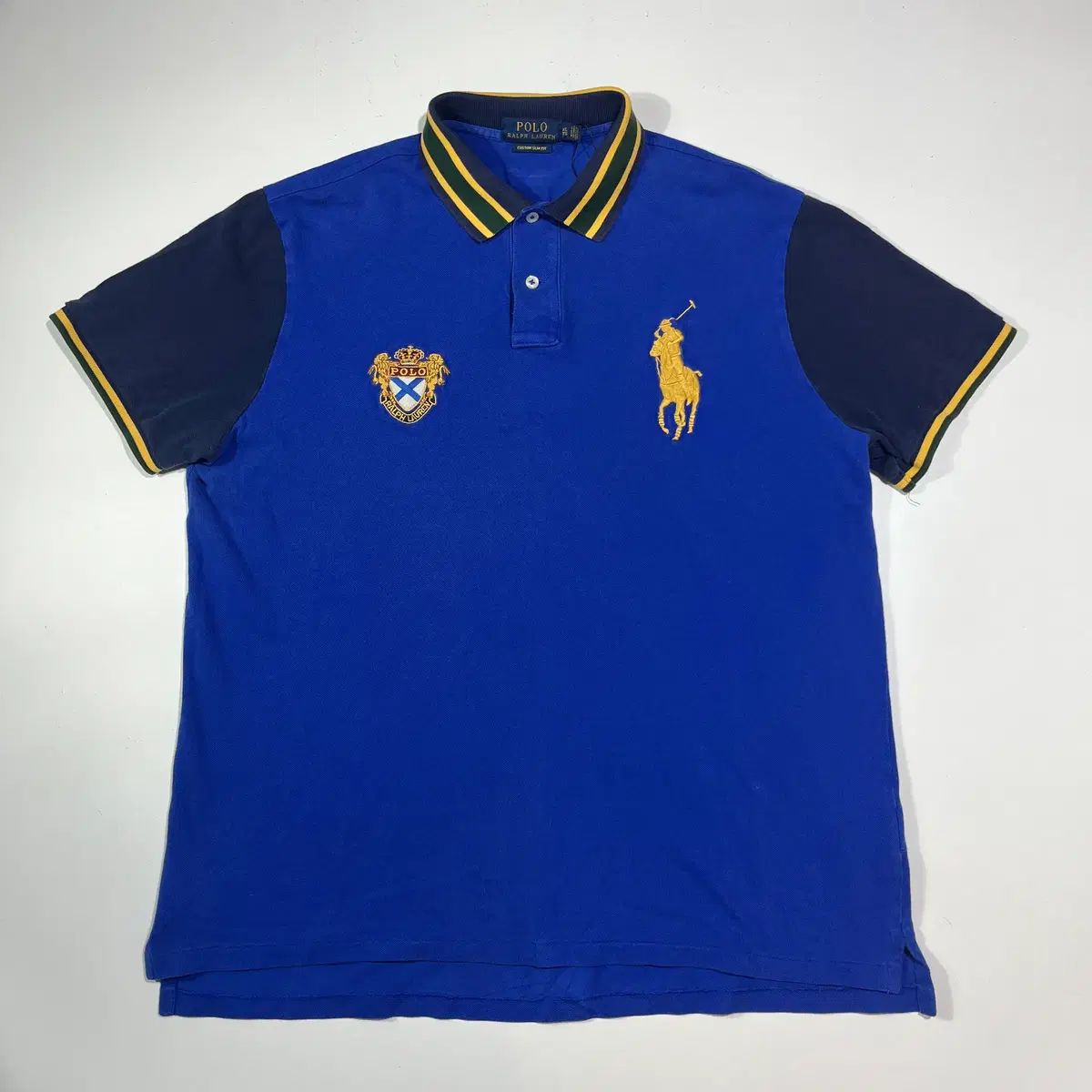 ポロ ラルフローレン ビックポニー バイカラー カラーTシャツ