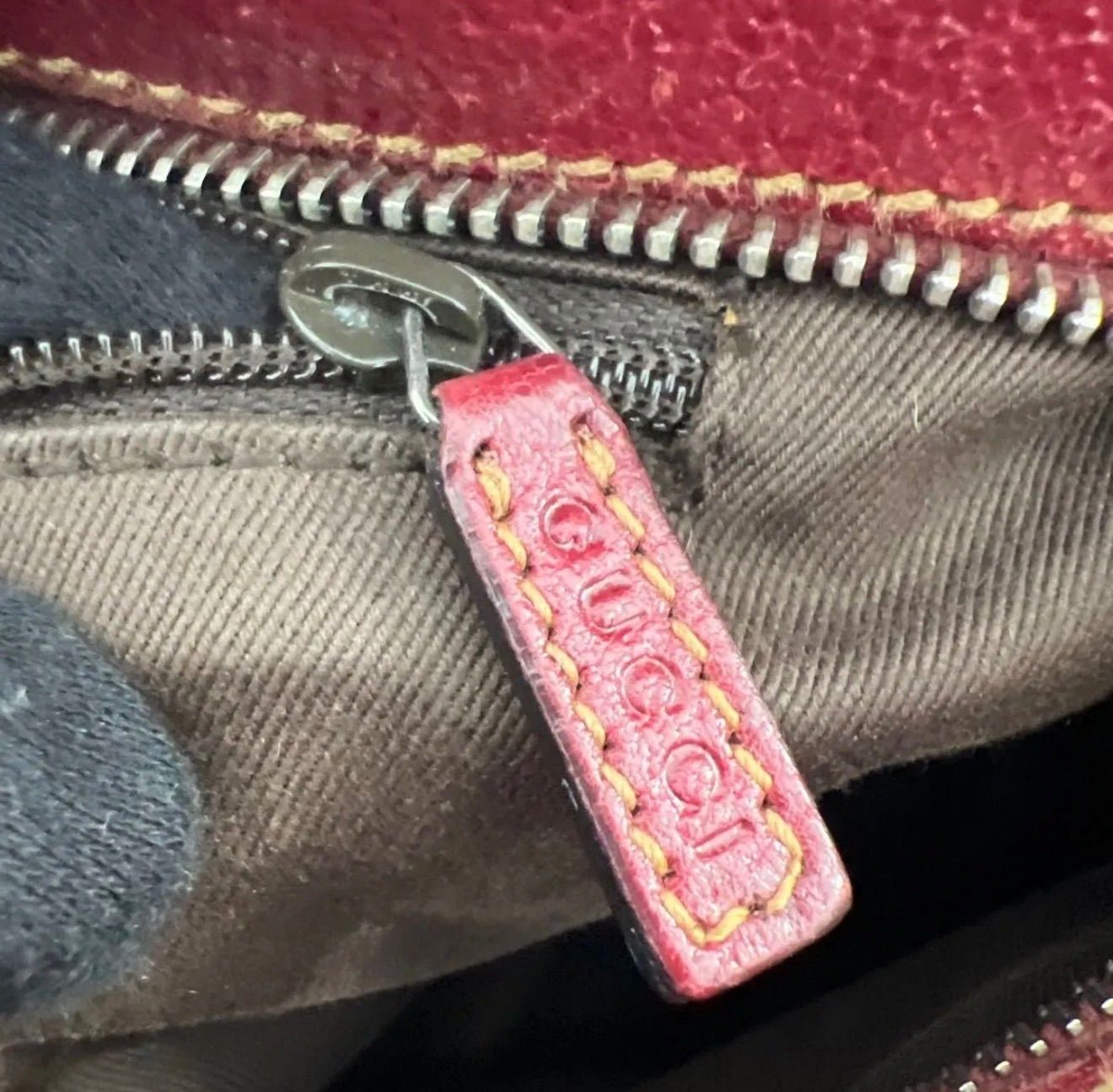 GUCCI グッチ GGキャンバス トートバッグ ベージュ ボルドー GG柄 