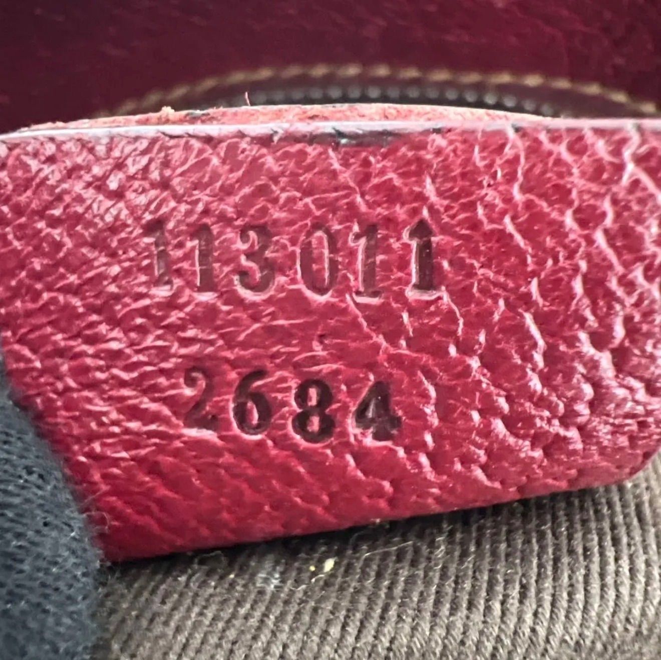 GUCCI グッチ GGキャンバス トートバッグ ベージュ ボルドー GG柄 