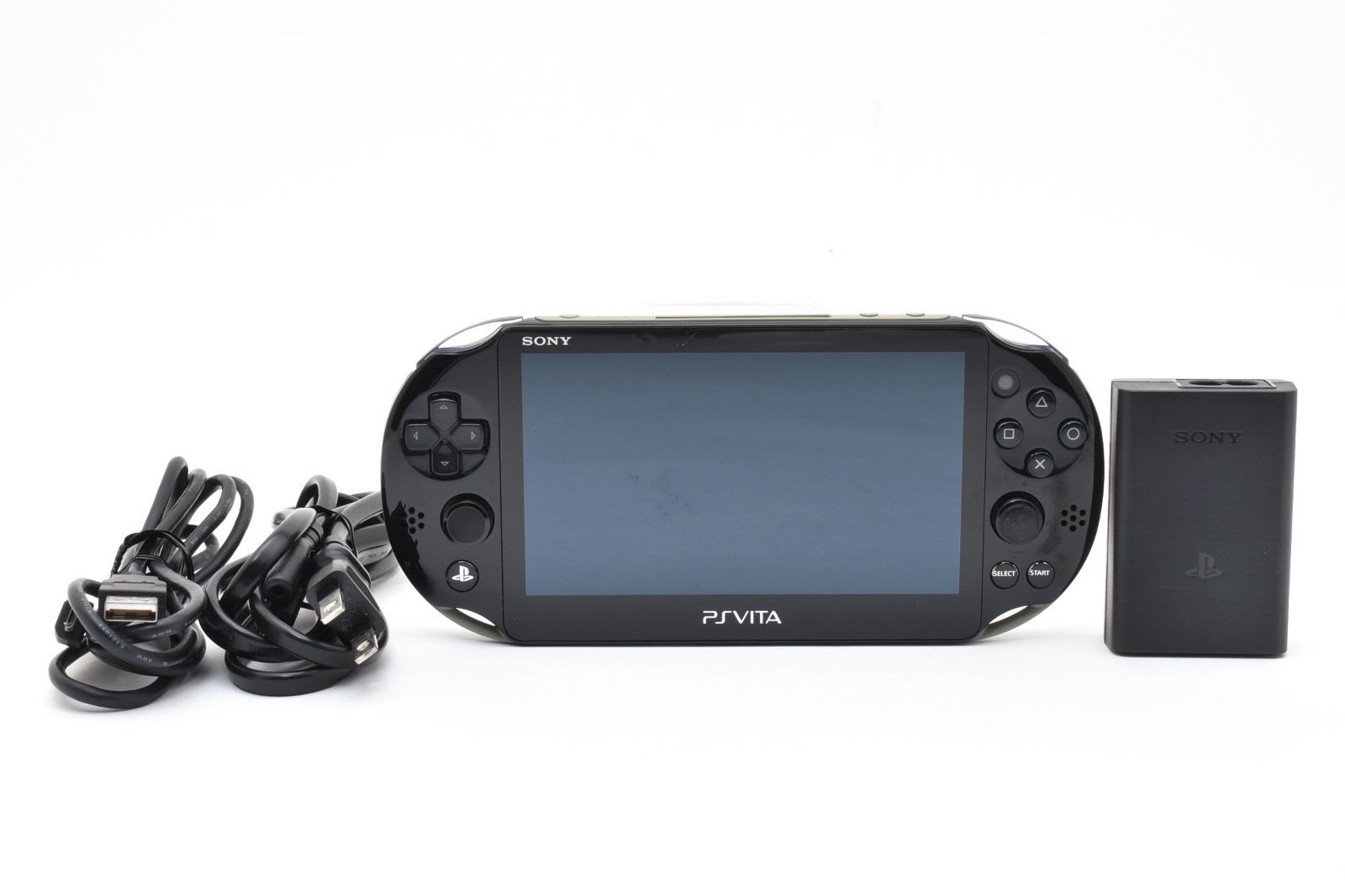 【動作良好品】SONY PlayStation Vita PCH-2000 カーキブラック Wi-Fiモデル 本体 薄型・軽量 バッテリー長持ち 内蔵1GBメモリ付き 快適ゲームに最適！PSVITA