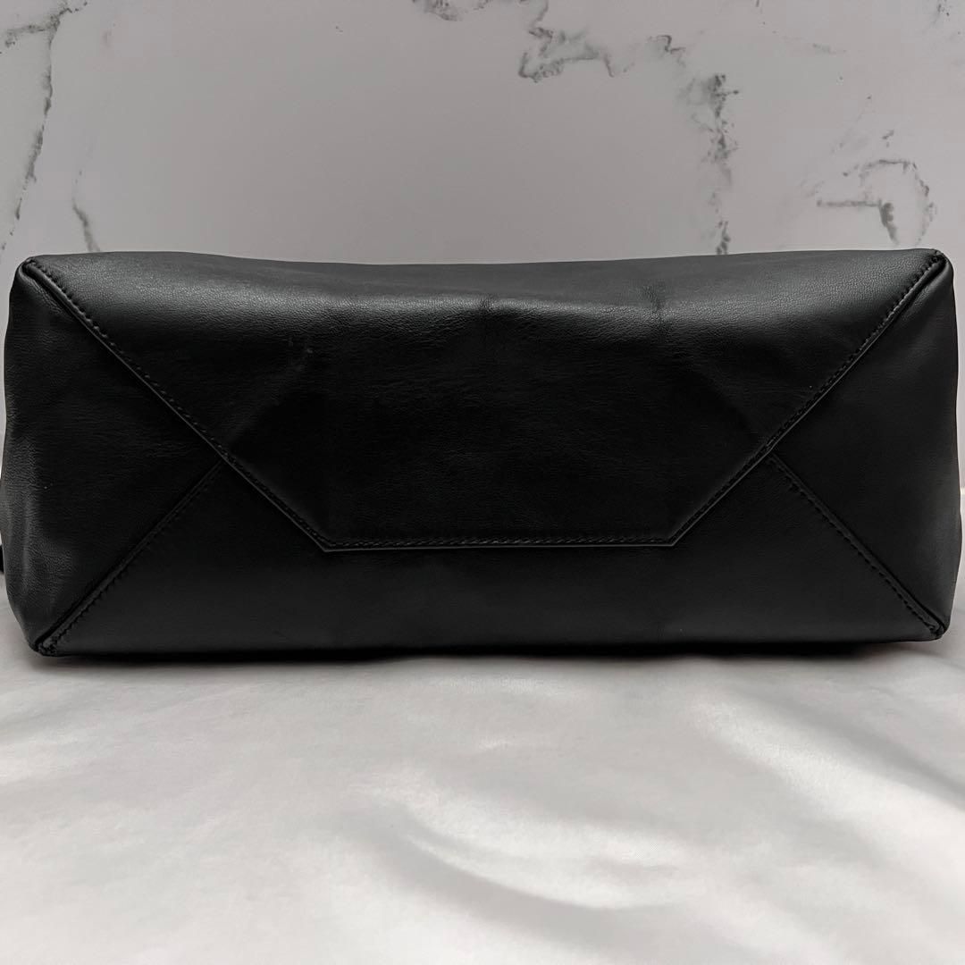 ◇レア極美品◇セリーヌ　ホリゾンタルカバ　大容量トート　縦長　レザー×パテント
