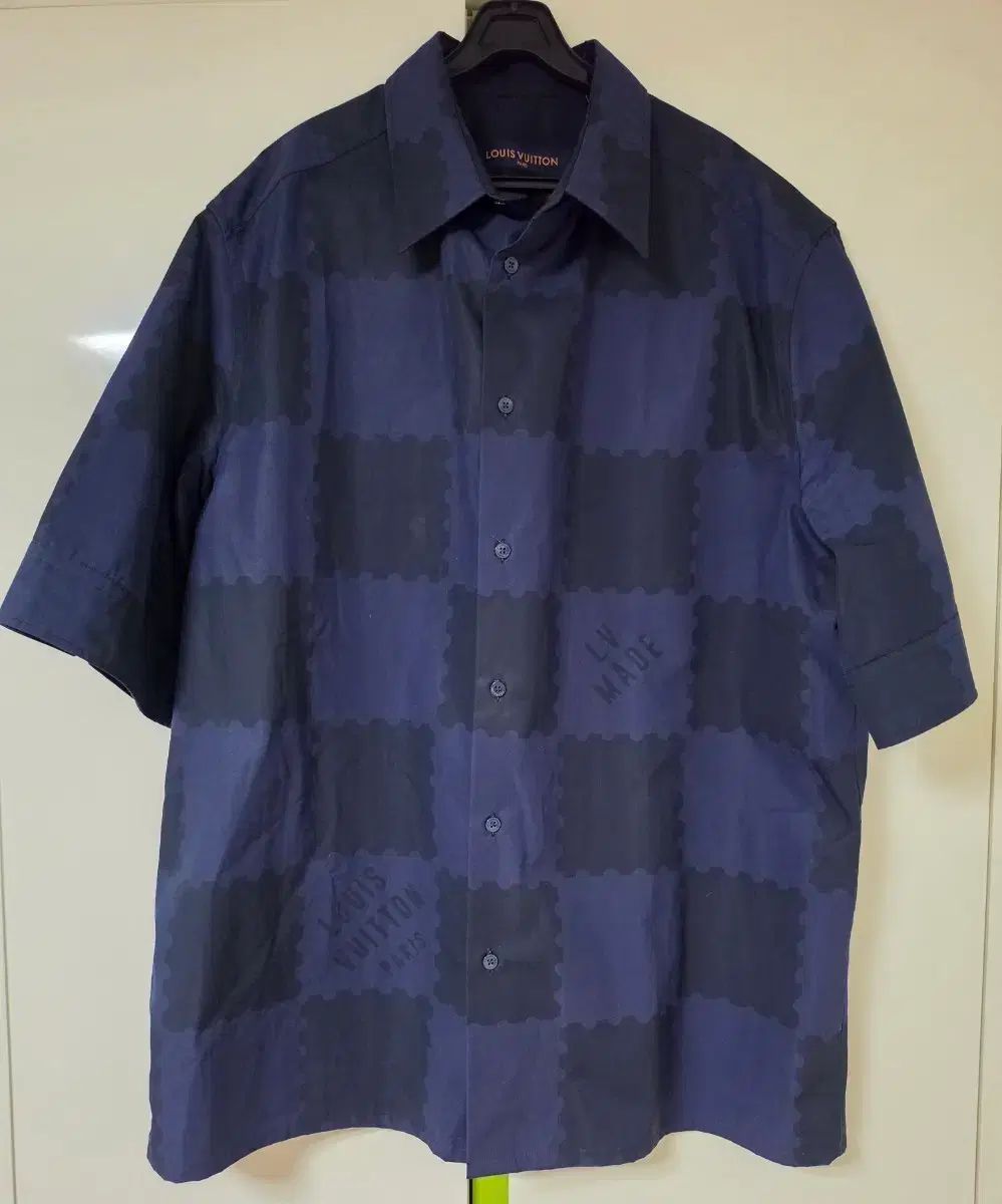 ルイヴィトン ダミエ 半袖 シャツ ネイビー XL 75,336円
