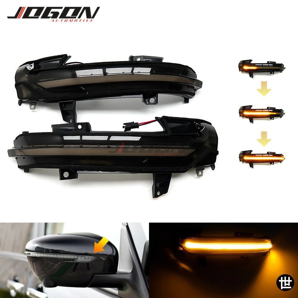日産セレナ C27 2016年9月～2020年モデル用 LEDダイナミックウィンカーライト シーケンシャルサイドミラーインジケーターランプ ブリンカー