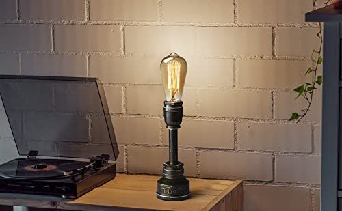 金域エジソン ノスタルジック loft アメリカン カントリー シンプル オリジナルアート レトロ プレゼント バー カフェ レストラン 客間 インダストリアルデザイナー インダストリアルパイプ スチームパンク 卓上ランプ 寝室 書斎 ナイトライト（ 国内発送