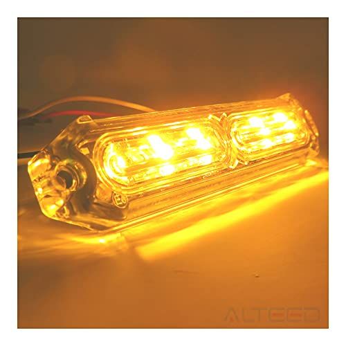 アルティード(ALTEED)小薄型LEDフラッシュライトバー 24パターン 同期連動機能有り 12V24V自動車対応 (黄色発光) 国内発送