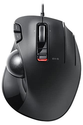 ☆新品☆エレコム USB 有線 トラックボールマウス 6ボタン チルトホイール（左右スクロール） ブラック M-XT3URBK b7e83089