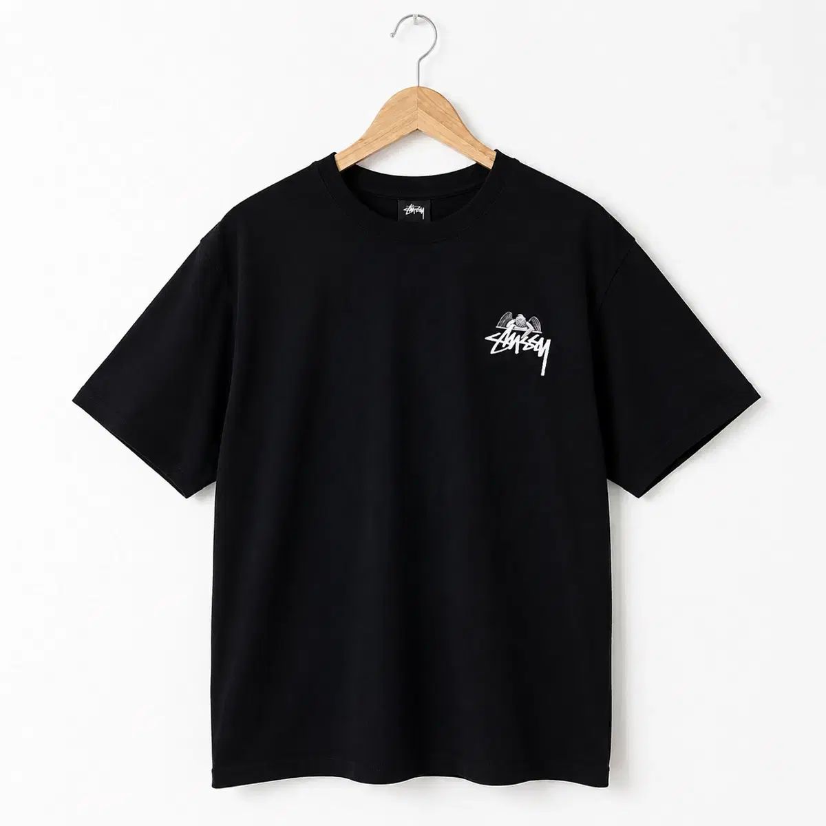 STUSSY 8 Ball Black T-Shirt M Size