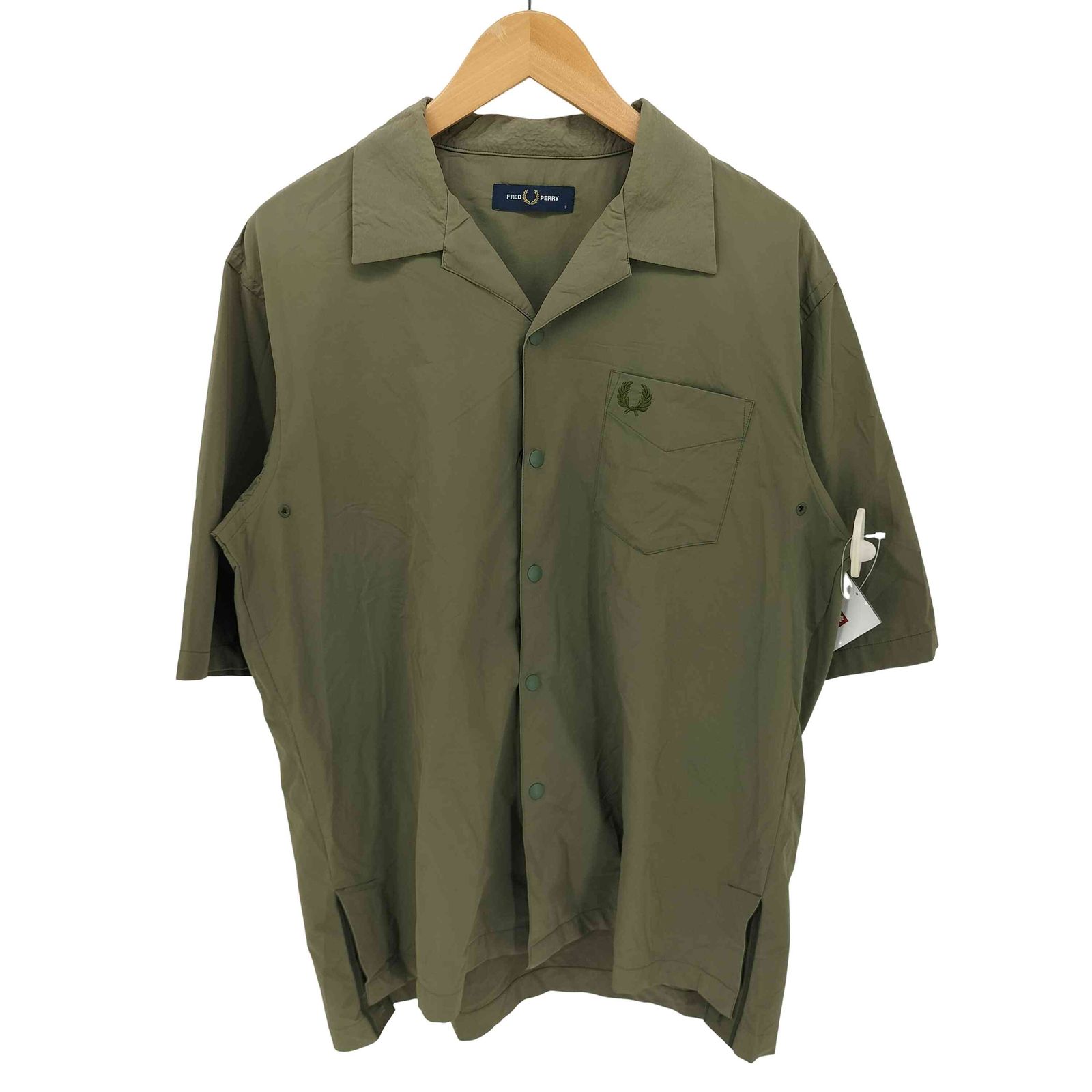 フレッドペリー FRED PERRY Tape Shirt テープシャツ メンズ import：S