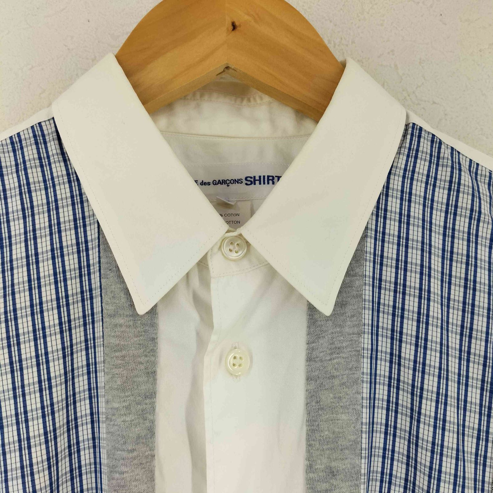 コムデギャルソンシャツ COMME des GARCONS SHIRT チェック パッチ 
