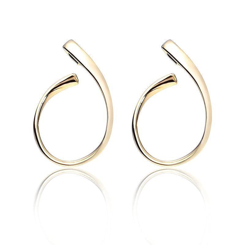 [ナオットジュエリー] レディース ピアス ゴールド フープ 金属アレルギー Kainari Hoop Pierces