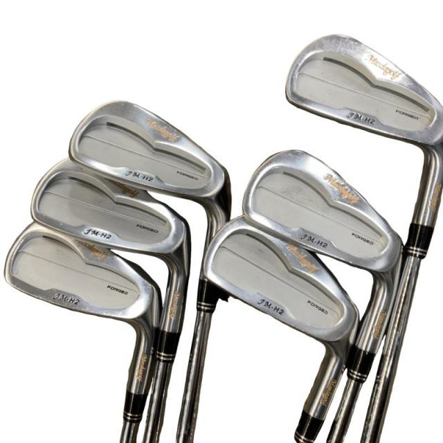 【中古】 MASDA MASDA JM-H2 ニッケルクロムメッキ 6S アイアンセット IR 純正特注シャフト (フレックスS) メンズ 男性用 右利き 右用 Cランク ゴルフクラブ