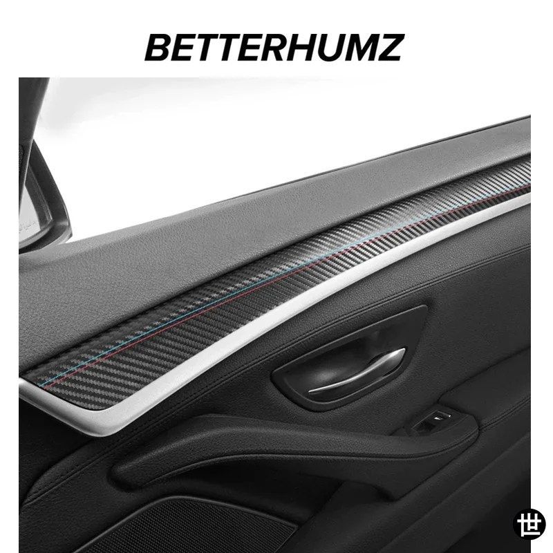 BMW F10シリーズ5パフォーマンスステッカー用カーボン車内ドアパネルトリムスト
2000
リップ4個セット装アクセサリー