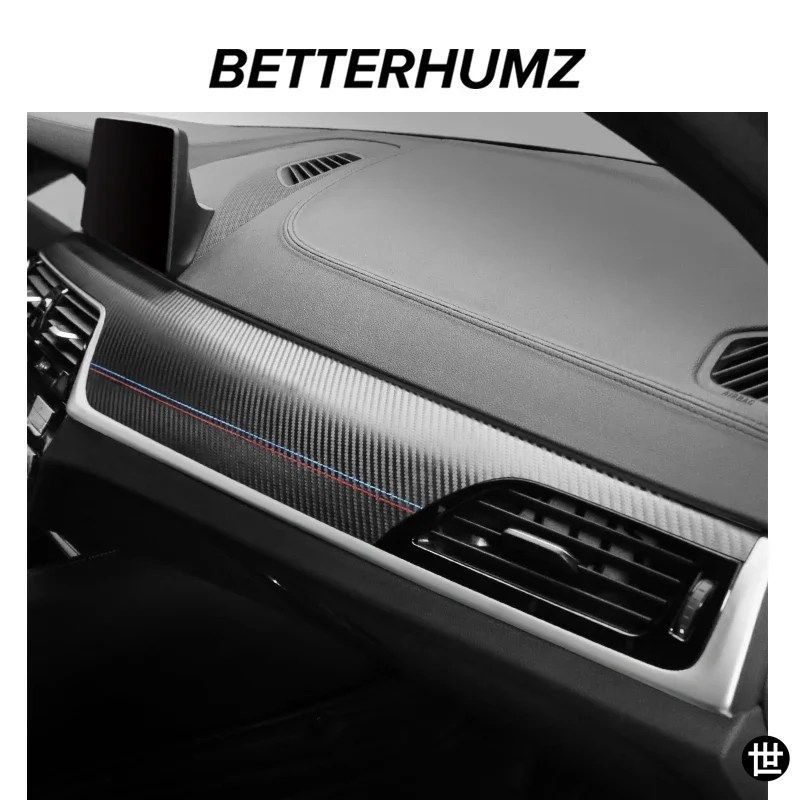 BMW G30 G38シリーズ5用カーボンダッシュボードパネルトリムストリップパフォーマンスステッカーカーオートインテリアアクセサリー