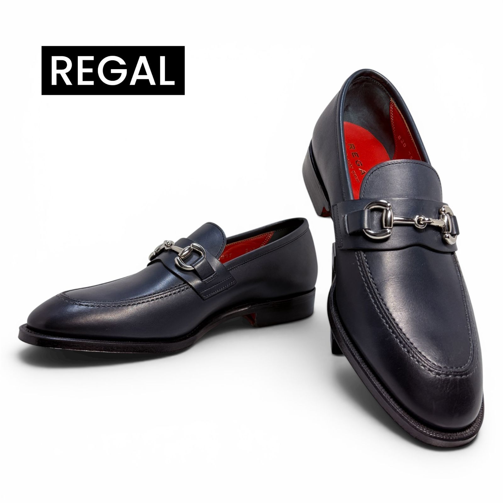 【極美品】REGAL 最高峰 九分仕立て ビットローファー 赤底 24.5F 日本製