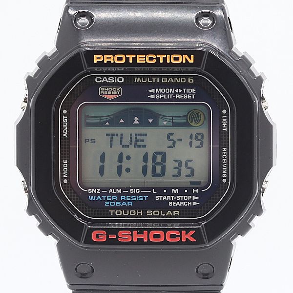 美品 稼働 カシオ Gショック GWX-5600 タフソーラー 電波ソーラー デジタル文字盤 メンズ腕時計 2000000 5NBG KZK ABC23297