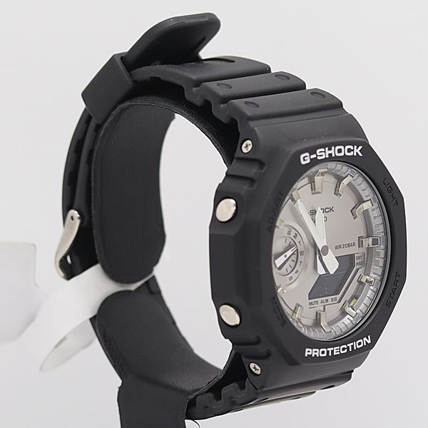 デッドストック級 稼働 カシオ Gショック GA-2100SB-1AJF QZ シルバー