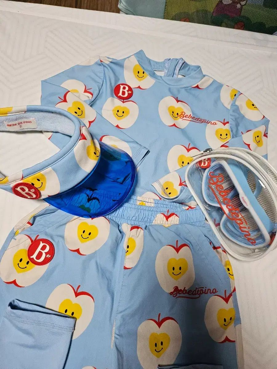 BEBE DE PINO ベベデピノ 水着 セット 110 +(ウール スイミングゴーグル)