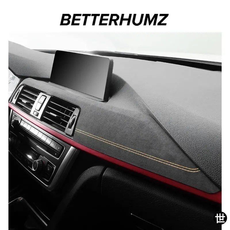 BMW F32 F30 F34用ダッシュボードパネル車内トリムカバーアルカンターラ製装飾ステッカーチューニングアクセサリー