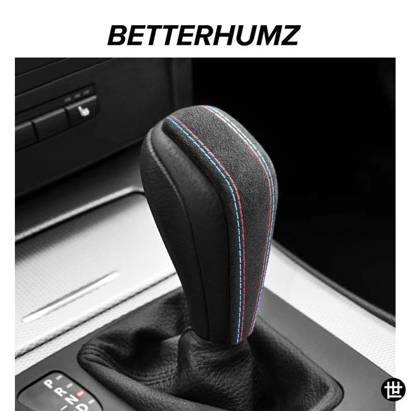 BMW X3 X5 E90 E60 E87 E92 E91 E61 E93 E83 シリーズ 1 3 スエードラップ シフトノブカバー トリム 車内アクセサリー 4,334円