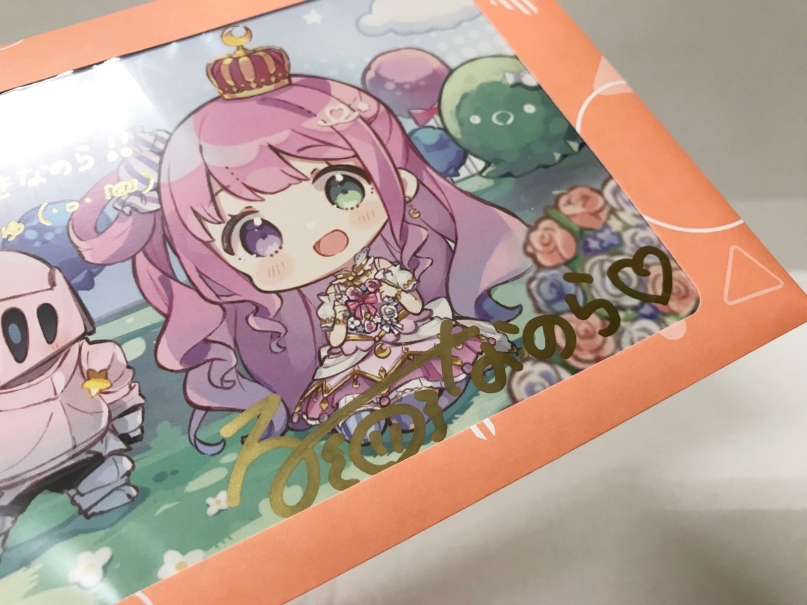27.【未開封】姫森ルーナ 直筆サイン＆箔押し複製メッセージ入り