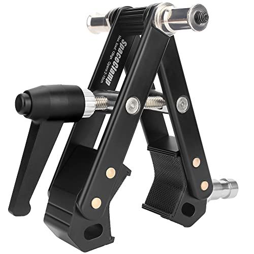 Hemmotop スーパークランプ 大きい カメラクランプ 頑丈 どこでも挟める 耐荷重 12kg 照明 クランプ 安定 1/4インチネジ 5/8インチコネクタ付き ストロボ クランプ 一眼レフ カメラクリップ 撮影