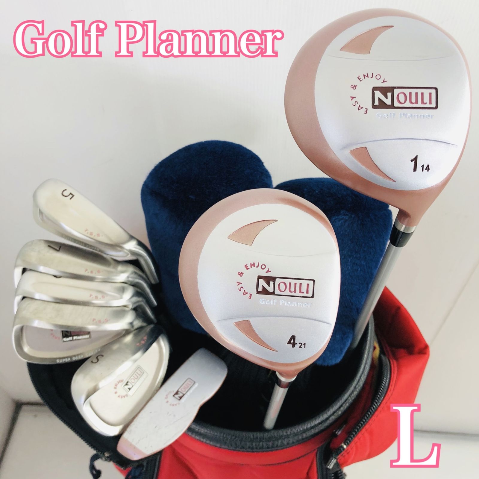 レディース Golf Planner ゴルフプランナー NOULI ノーリ ゴルフクラブセット ゴルフセット クラブセット 初心者 入門 右利き パター付 安価 85Y-16