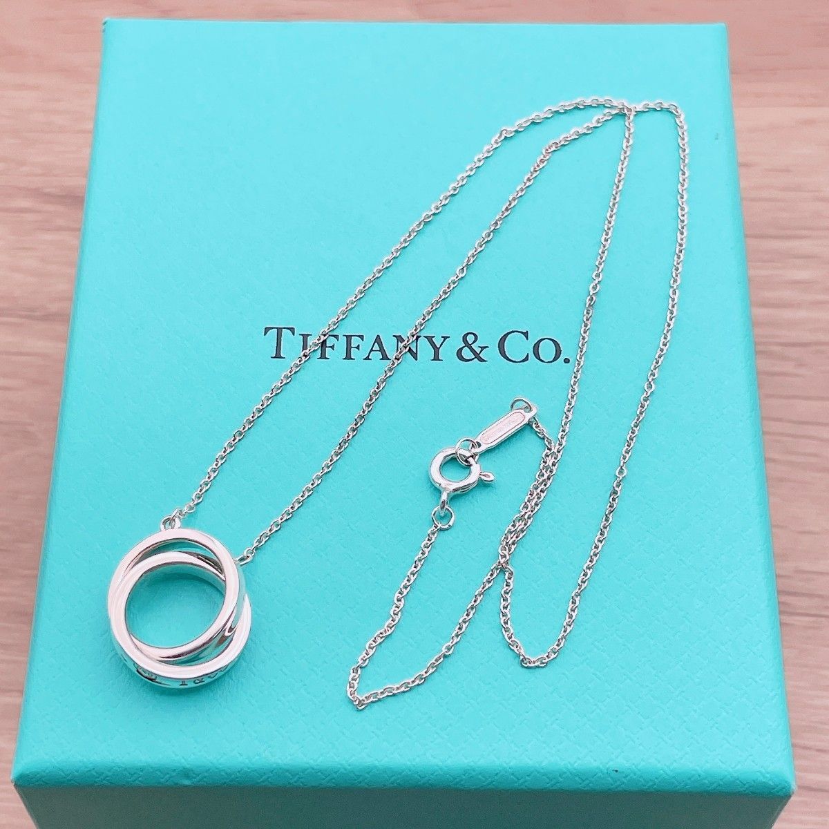 ◇ティファニー◇新品仕上済 Tiffany&Co. 1837 インターロッキング サークル ネックレス ペンダント Ag925 シルバー ブランド 3.8g